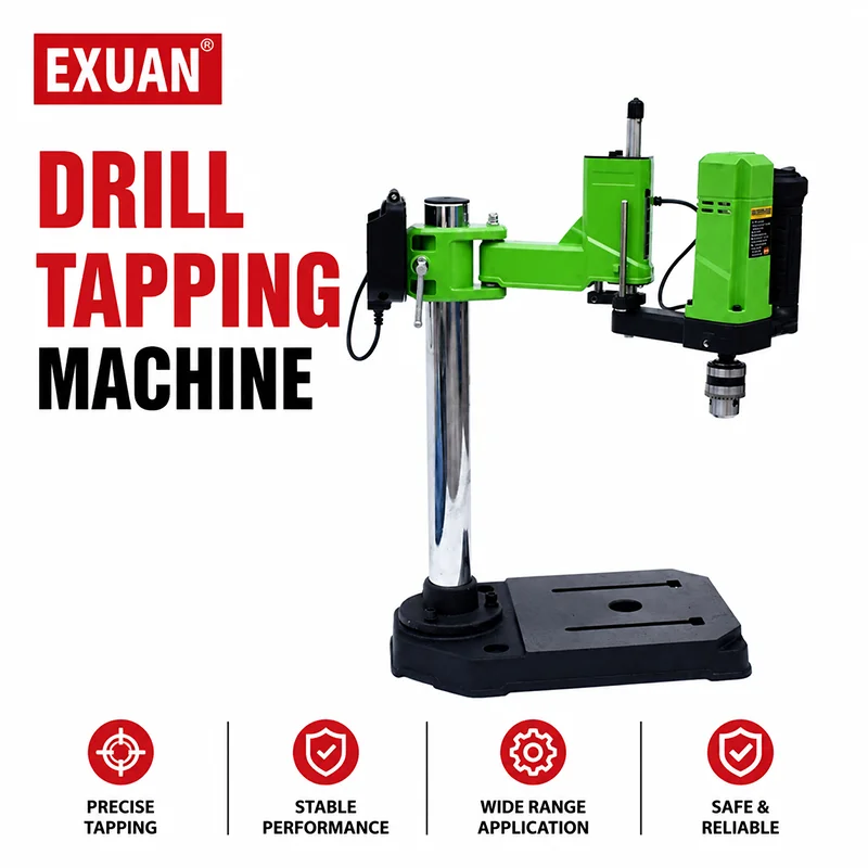 100W Drill Tapping Machine Electric Threading Machine 1-10mm Chuck Capacity Precision Tapping Tool For Metal Drilling