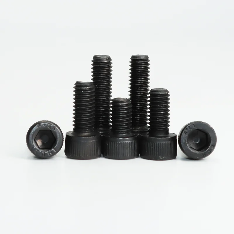 Hex Socket Head Cap Thread Screw 12.9 Carbon steel Allen Black Hexagonal Screws M2 M3 M4 M5 M6 Hexagon Bolt for MTB Car License