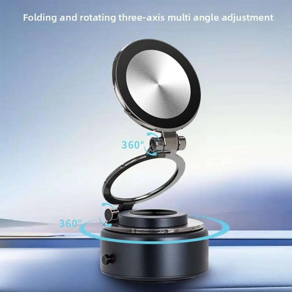 Vacuum Adsorption Magnetic Bracket Foldable 360 ° Rotation Portable Desktop Holder Car Navigation Anti Shake Mobile Phone Holder
