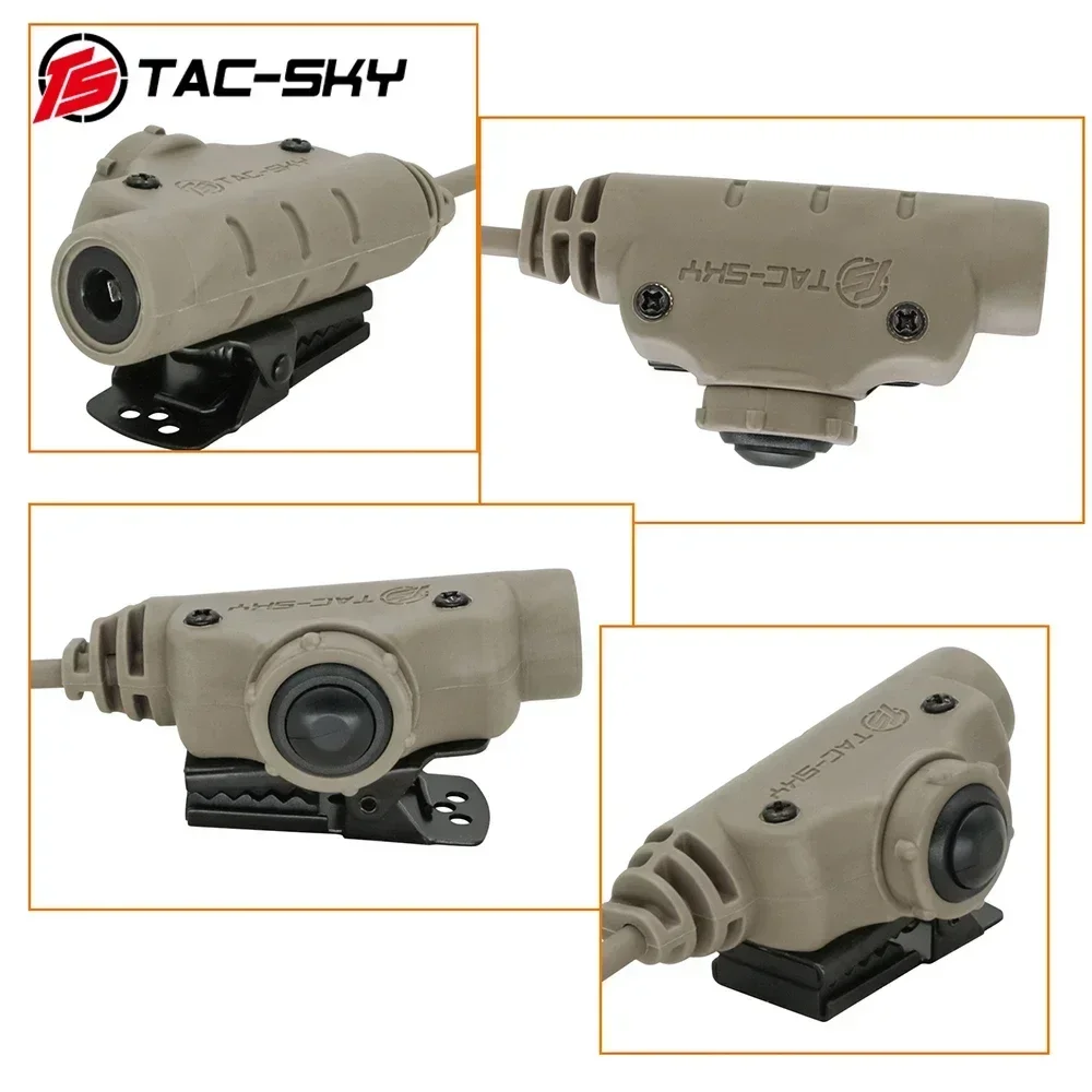 TS TAC-SKY Tactical Accessories icom Plug V2U94 PTT Adapter for Hunting Shooting Comta with Sordin Headse