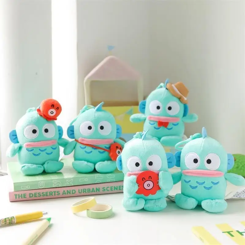

Bestselling Sanrio Image Hangyodon, Kawaii Octopus Mermaid Plush Pendant, Bestie Gift Trendy Backpack Car Ornament Keychain