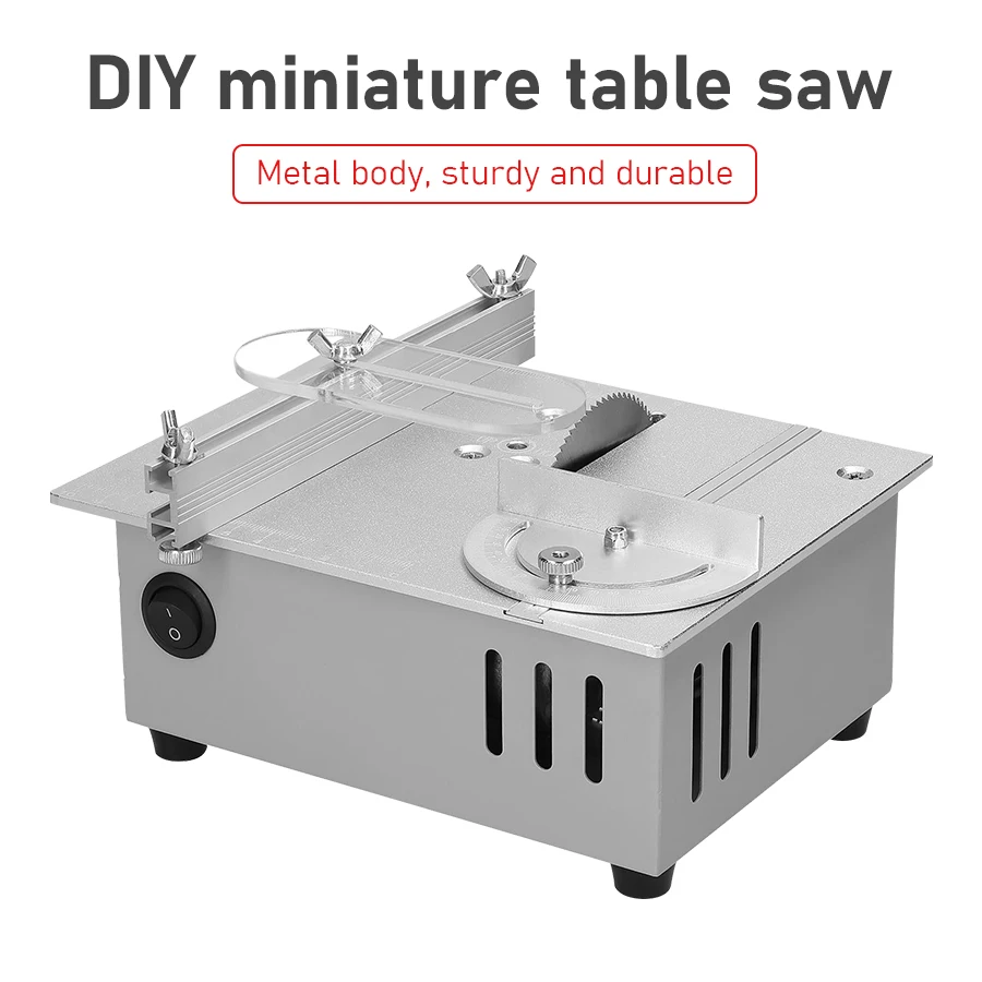 Electric Mini Table Saw 24V Bench Saw DIY Woodworking Circular Saw Bench Lathe Cutter Machine Desktop Cutting Machine Chainsaw