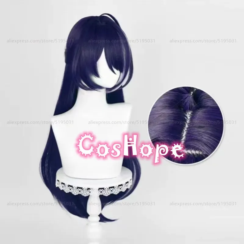 เอชเอสอาร์ แอเชรอนคอสเพลย์วิกผม 85 ซม.วิกผมยาวตรงสีม่วงสีฟ้าสีขาววิกผมคอสเพลย์อะนิเมะวิกผมสังเคราะห์ทนความร้อนวิกผม