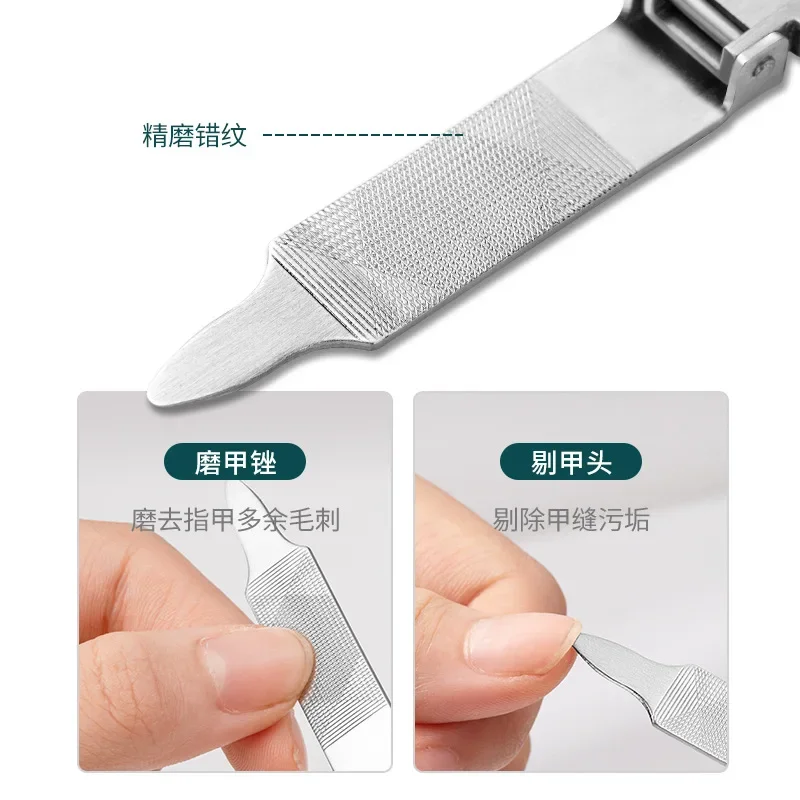 Xiaomi Youpin Foldable Ultra-thin Portable Stainless Steel Nail Toe Cutter  Scissor Manicure Pedicure Tool Fingernail Clipper