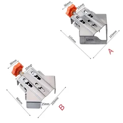 1Pcs Stainless Steel Right Angle Clampwoodworking Splicing Quick Clamplocator 90 Degree Fixing Clampphoto Frame Clamps