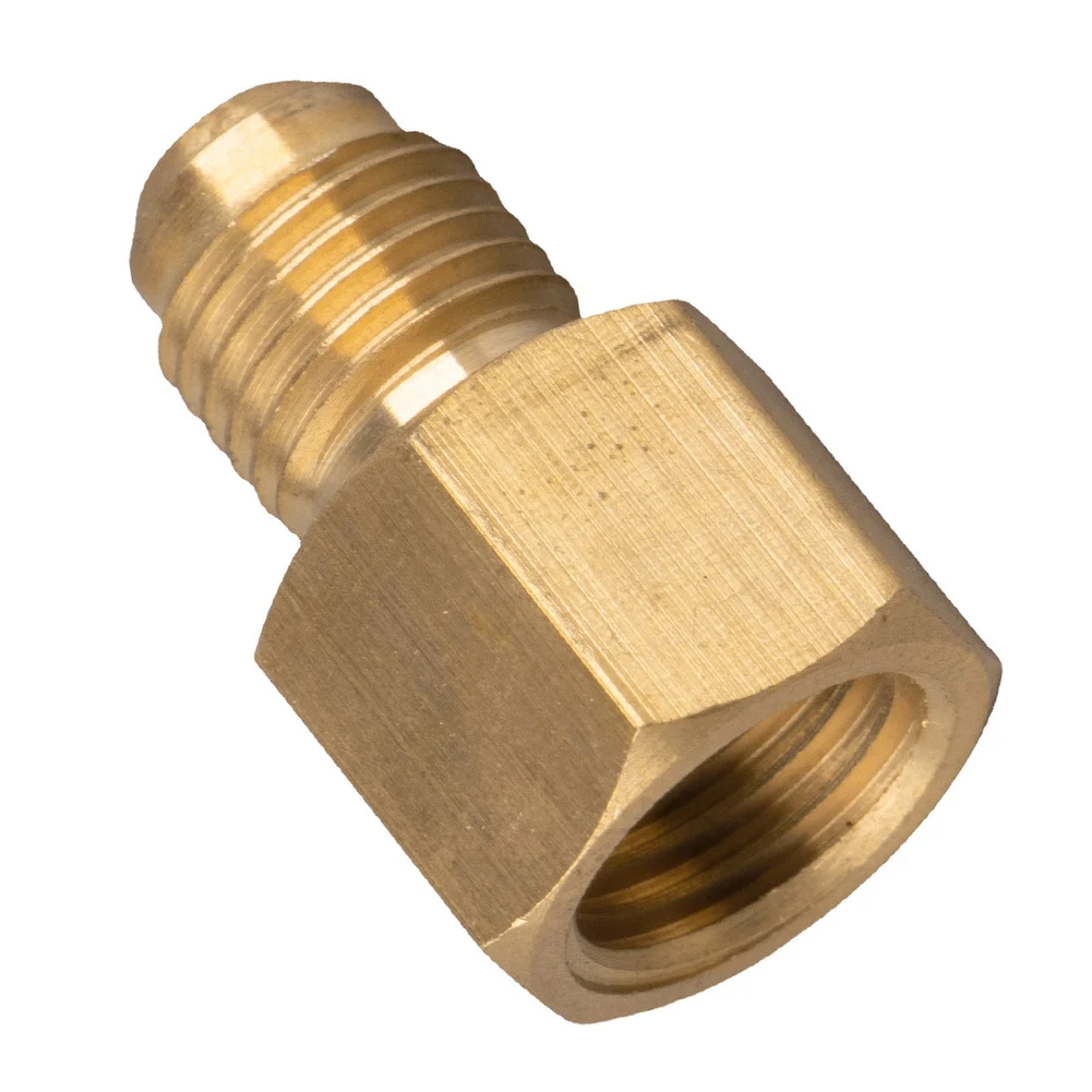 

Connector Adapter For Automotive Brass Adapters External Thread 1/2\" Internal Thread 1/4\" R12 To R134a Adapter Brand New