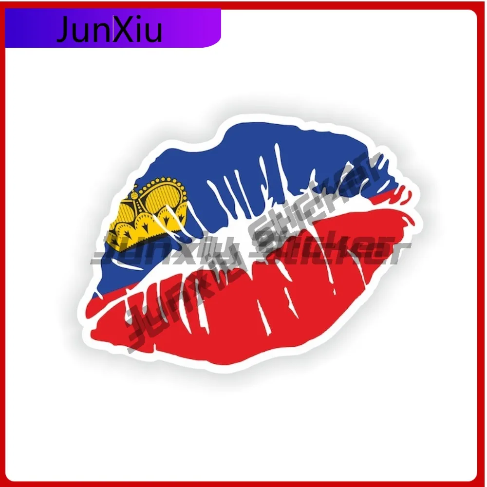 

Liechtenstein Flag Lips National Emblem Sticker Travel Stickers And Decal Custom Refit Decals Personalized Car Stickers Bumper