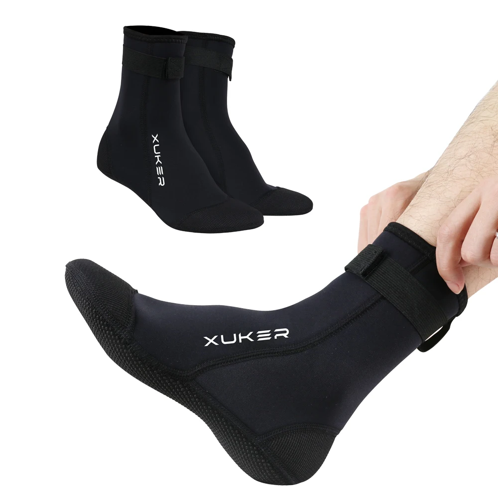 Calcetines de neopreno de 3mm para hombre y mujer, medias de playa, voleibol, arena, fútbol, buceo, natación, surf, esnórquel, pesca, kayak, botines