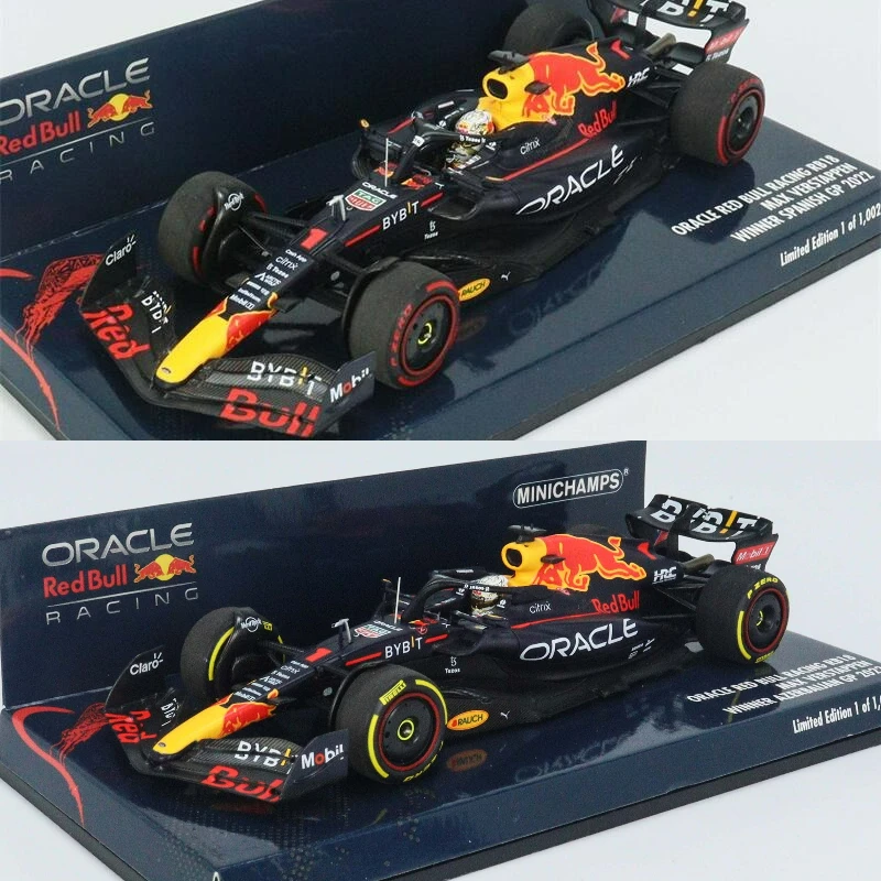 

MINICHAMPS 1:43 F1 2022 ORACLE RB RACING RB18 No1 Max AZERBAIJAN / No1 Max SPANISH Model Car