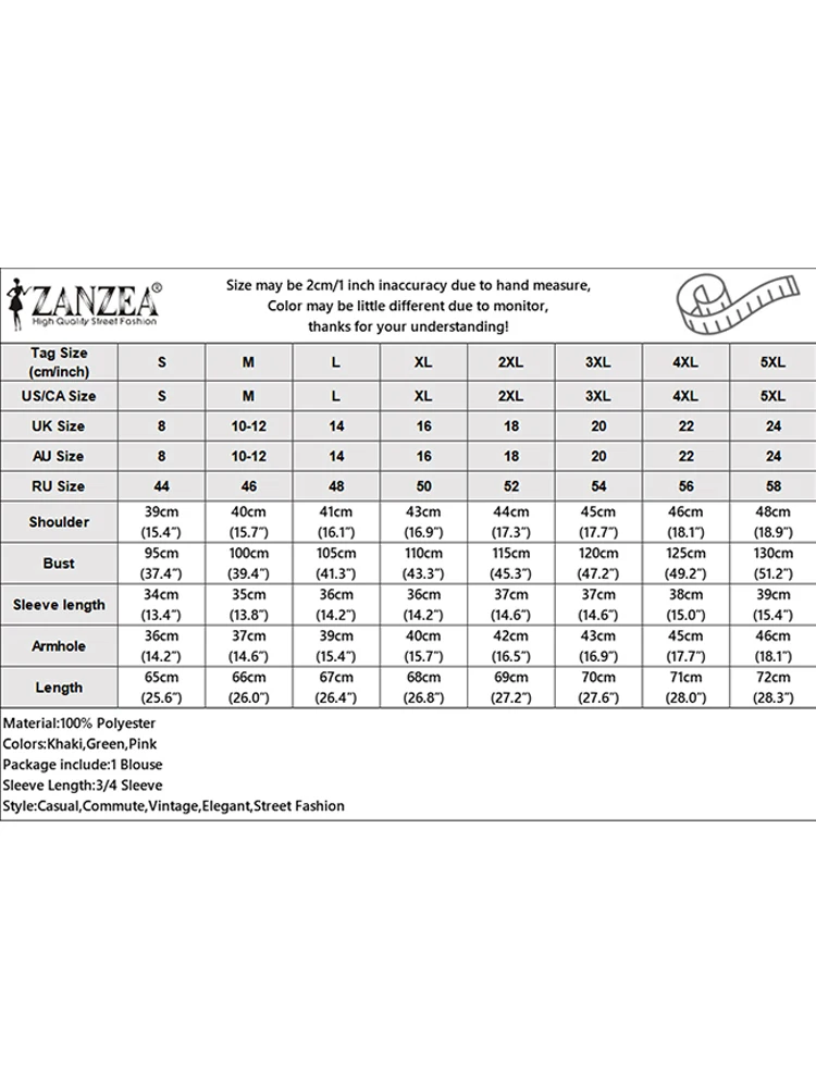 ZANZEA Women Embroidery Blouses Vintage Floral Tops 3/4 Sleeve O Neck Summer Blusas 2025 Elegant OL Tunics Casual Loose Pullover