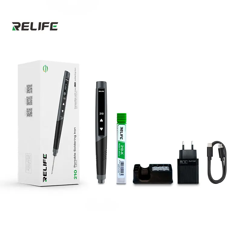 RELIFE RL-210 واجهة مكواة لحام ذكية محمولة من النوع C لمعظم 210 نوى تسخين على أدوات إصلاح السوق #6