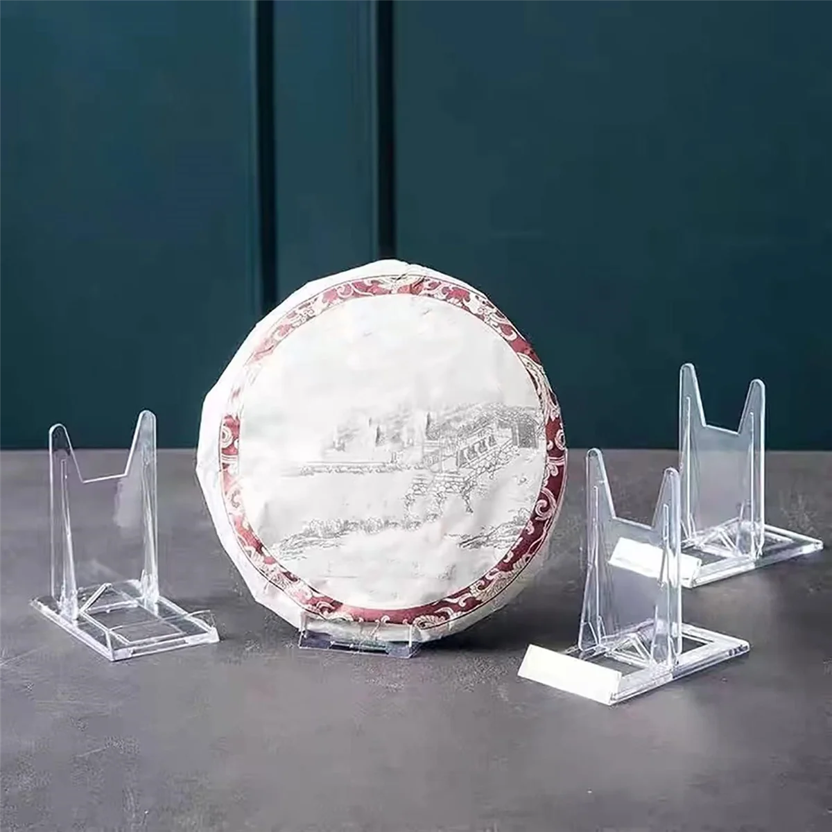 

A67I Plate Stands Plastic Display Holders Picture Plate Holders Clear Mini Easels Stands to Display Pictures or Plate 15Pcs