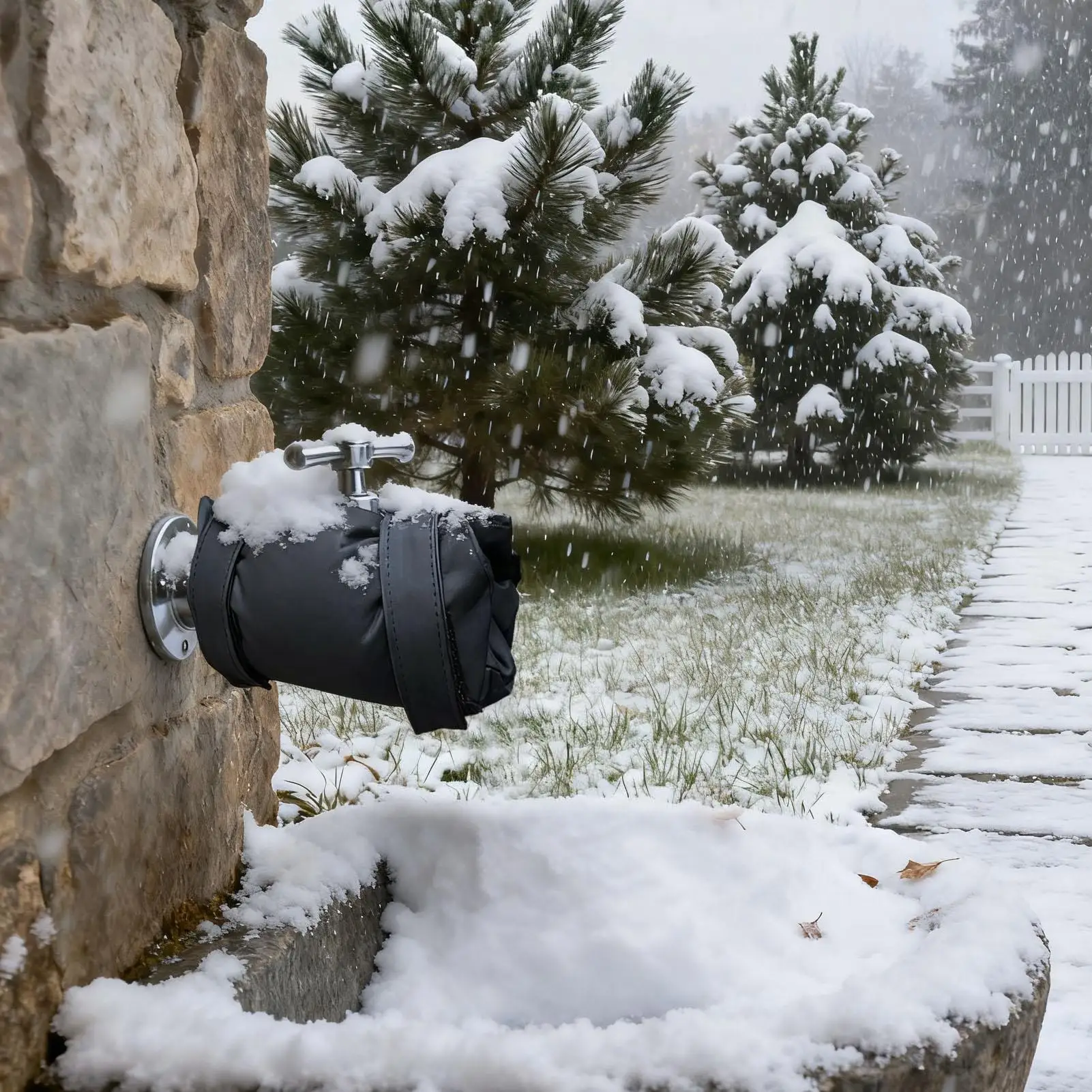 Outdoor Faucet Covers For Winter 2 Pieces Spigot Freeze Cover Reusable Spigot Insulated Protector For Winter Outdoor Home Garden