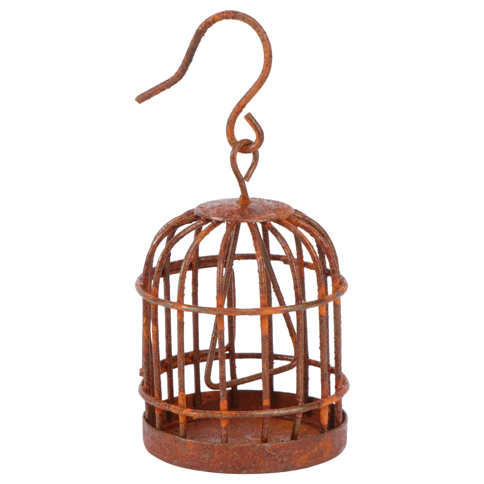 Micro Landscape Birdcage Mini Pendant Landscaping Miniature Ornament Decorative Iron