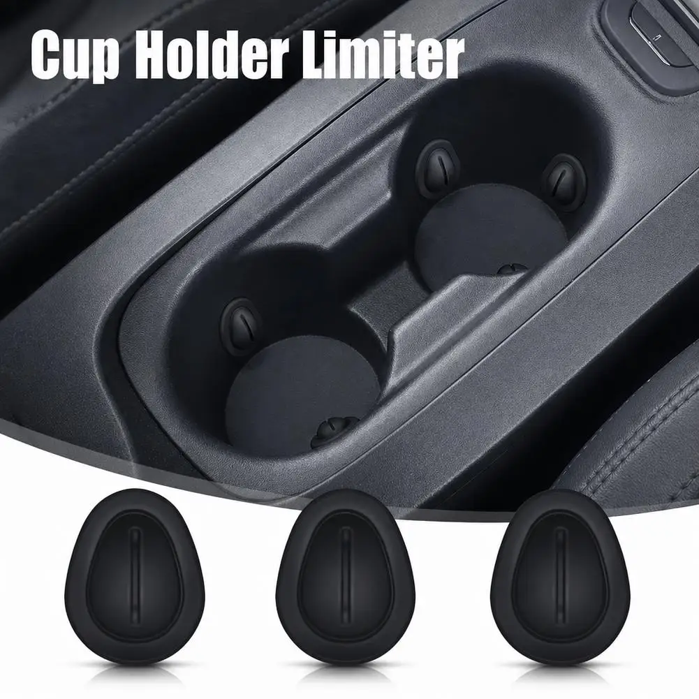 Universal Car Cup Holder Limiter Silicone Anti Shake Rattling Pad Shock Absorbing Water Cup Stabilizer Insert Auto Accessories