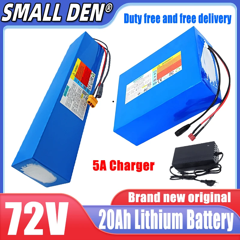 72V 20AH 20S 4P 21700 lithium battery pack,A-class battery with long battery life of 50A BMS 3000W high-power battery+84V 5A