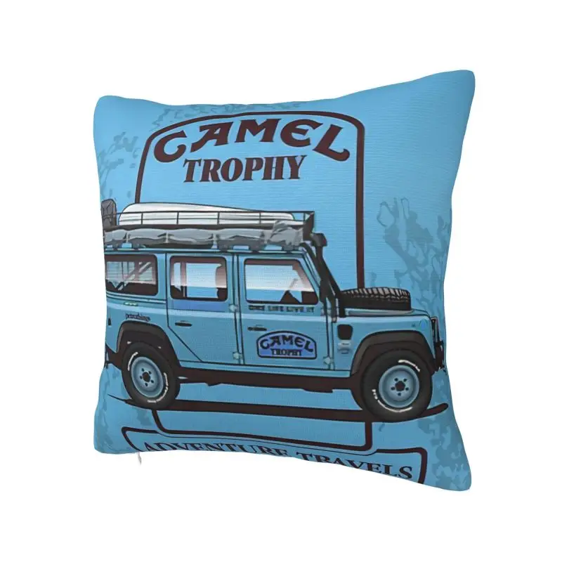 Modern Camel Trophy Defender 110 Cushion Cover for Sofa Velvet Throw Pillow Case Bedroom Decoration