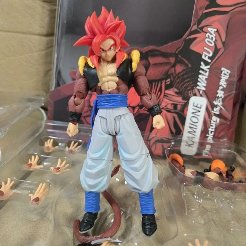 

New In-Stock Mushroom Super Four Gogeta Mushroom Gogeta Action Figure Anime Peripheral Model Collectible Ornament Toys Gift