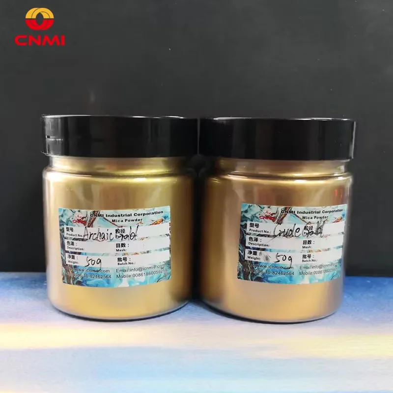 50g/Bottle Shimmer Metallic Pigment Gold Silver Pearlescent Colorant Pearl Pigment Dye DIY Epoxy Resin Jewelry Making Supplies