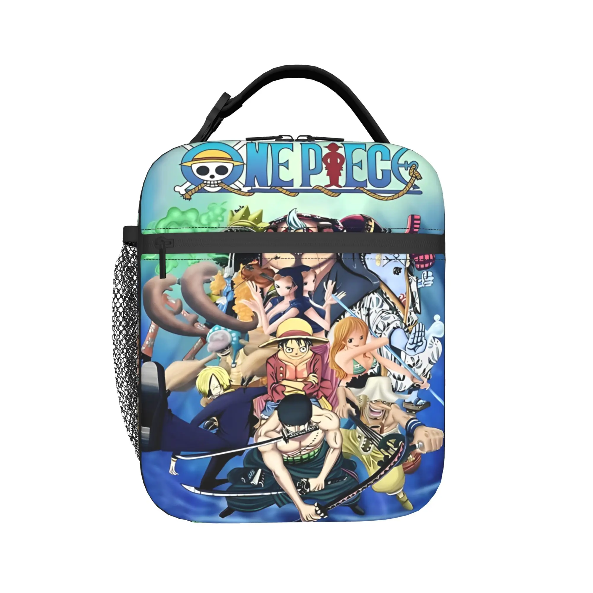 

luffys o-one-piece-e zoro Insulated Lunch Bags for Men Women Storage Food Box Portable Cooler Thermal Lunch Boxes For Work