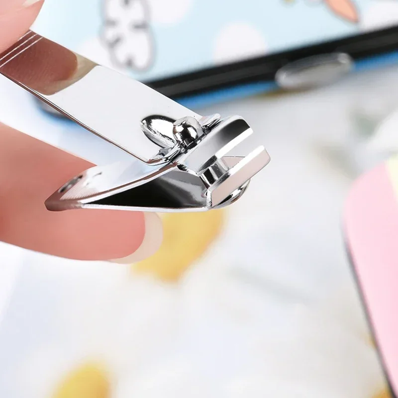 7Pcs/set Stainless Steel Nail Clippers Set with Cartoon Printed Box Nails Scissors Beauty Manicure Pedicure Tools