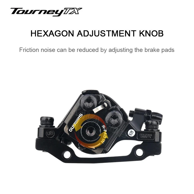 TOURNEY TX BR-TX805 Mechanical Disc Brake Calipers Resin Pads TX805 Caliper G3 HS1 RT26 RT10 160MM Rotor MTB Disc Brake Caliper