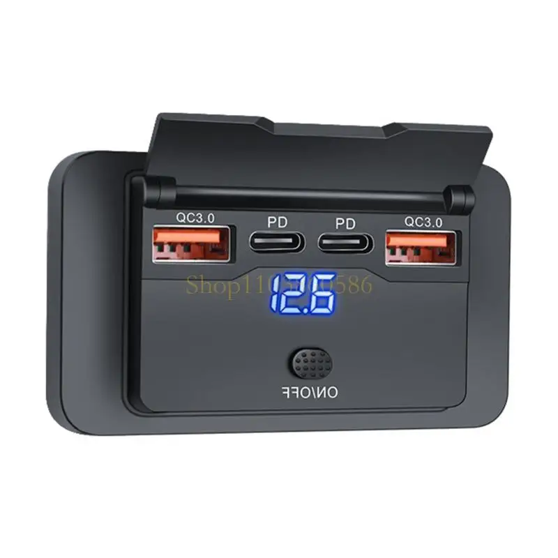 242A 12V/24V Тип C USB выключатель питания Double PD3.0 QC3.0 Быстрая зарядка 242A 12V/24V Тип C USB выключатель питания Double PD3.0 QC3.0 Быстрая зарядка