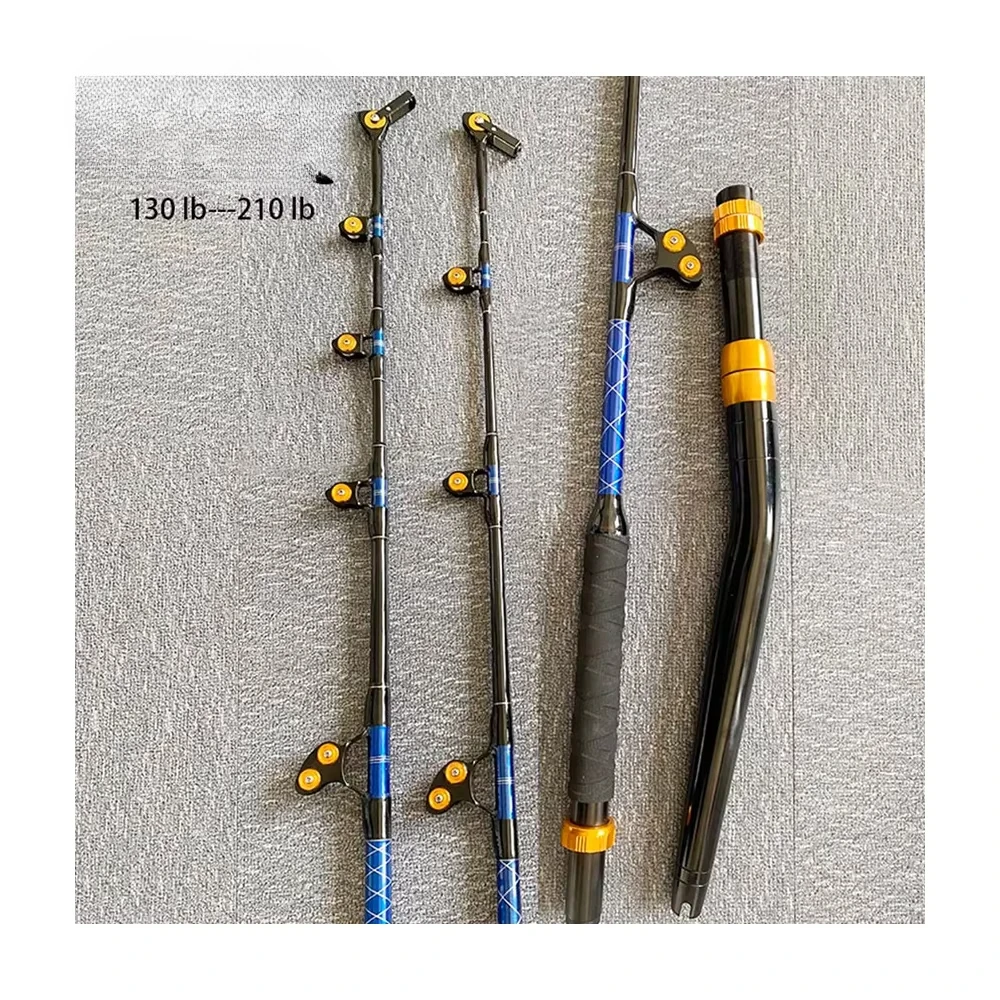 New Top Quality Salt Water Heavy Duty Boat Fishing Rod 130lb-210+lbs Custom Big Game Trolling Rod For Tuna