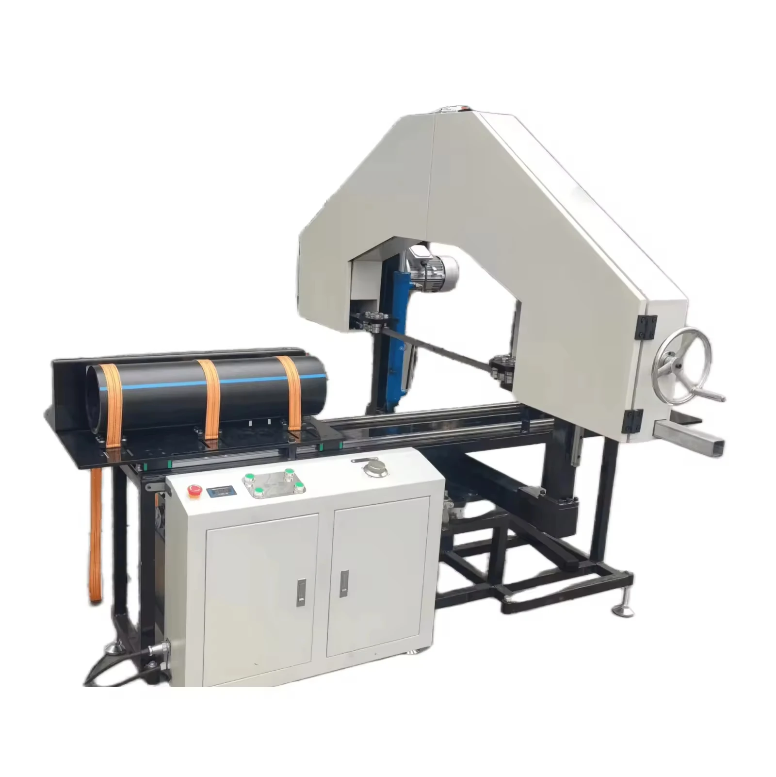 

Haisha Direct Sale New White Color HSM450 Multi Angle Band Saw Machine HDPE Welding Machine With Heating Function