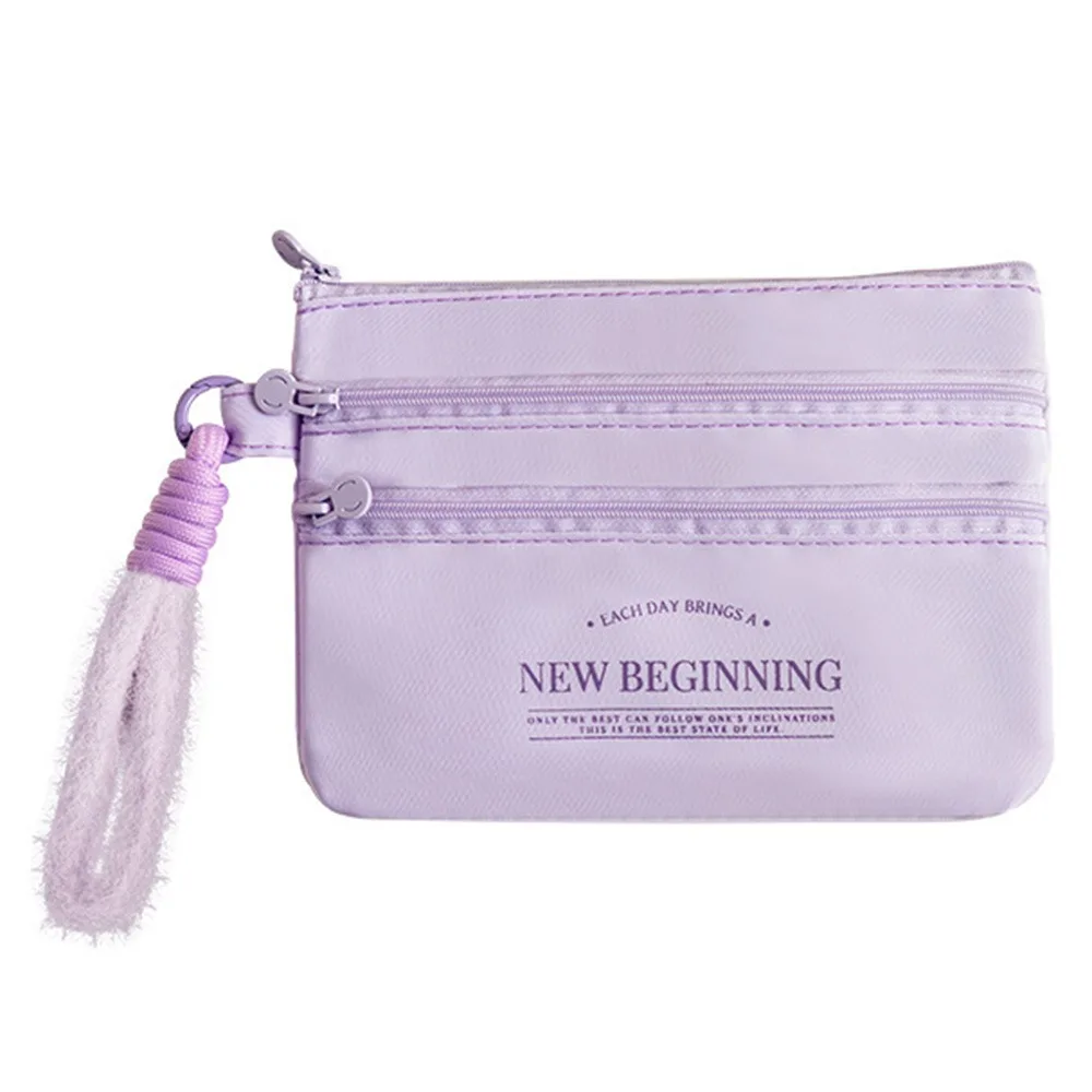 

3 Layer ID Card Storage Bag Waterproof Safe Passport Holder Wallet with Rope Simple Plane Ticket Bag Outdoor Activities