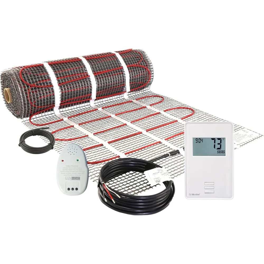 

Electric Radiant Floor Heating System for Under Tile & Laminate, Underfloor Heating Kit Includes Heat Mat, Electric Blankets