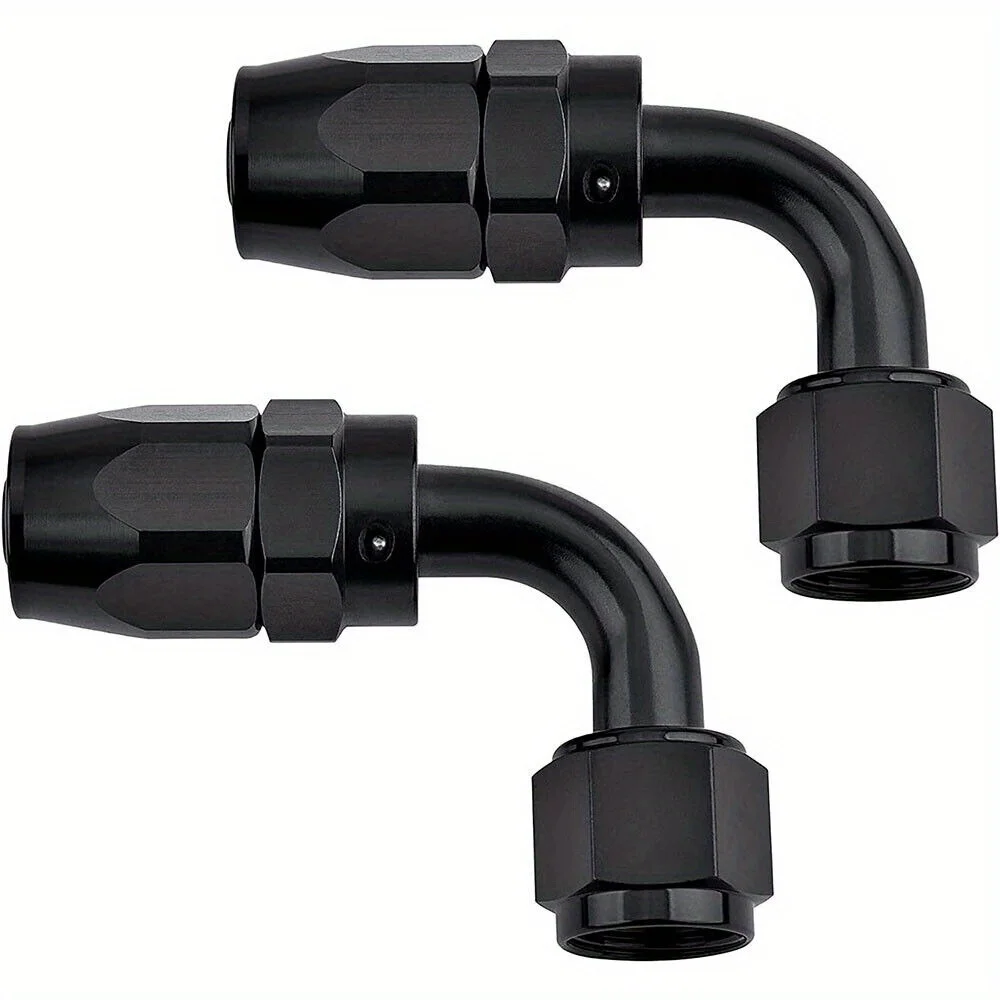 

2 шт. AN10 поворотный фитинг для шланга, адаптер для шланга для масла/палива/газа 90 ° Ступень, автомобильные аксессуары