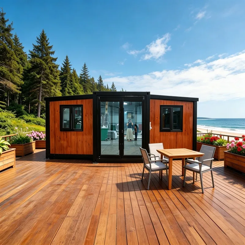 Customized Temporary Housing Modular Container House Portable Prefab House Light Structure Save Cost Foldable Container House