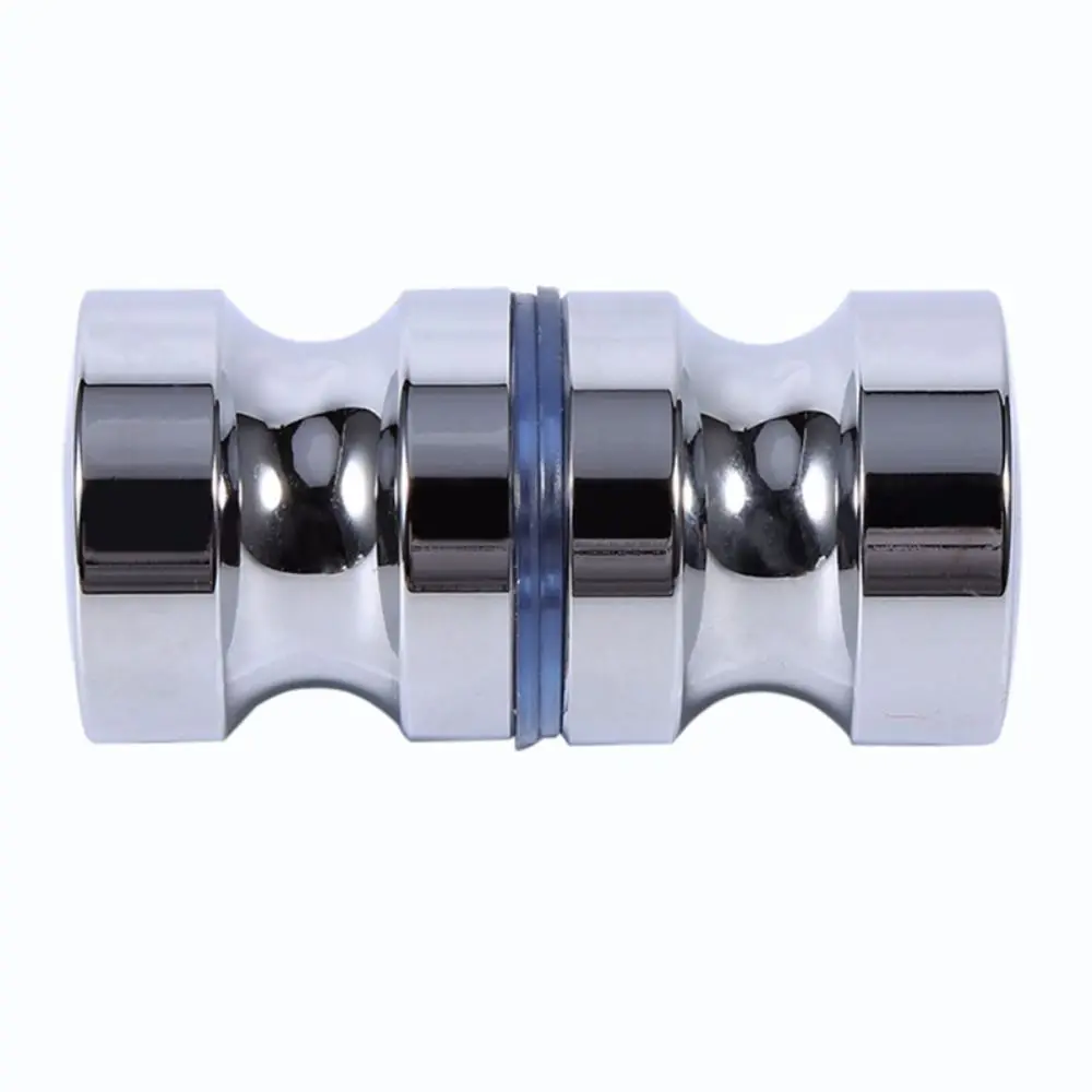 

Back-to-Back 304 Stainless Steel Door Knob Puller Double Side Silver/Black Shower Screen Handle Round Solid