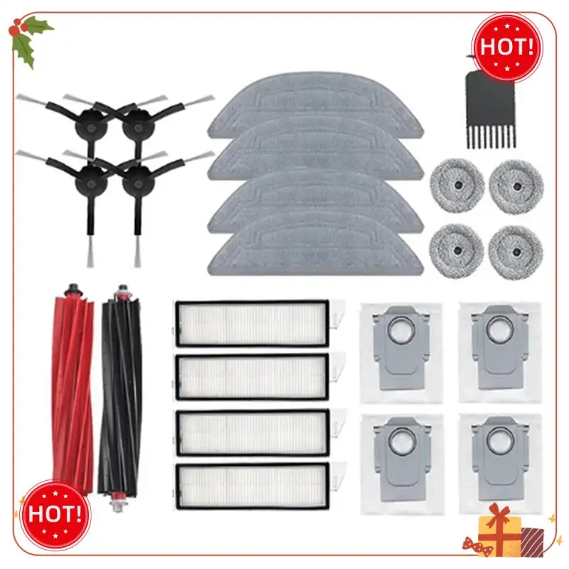 ABLE-For Roborock S8 Maxv Ultra G20s روبوت الجانب الرئيسي فرشاة فلتر Hepa ممسحة استبدال المكنسة الكهربائية قطع الغيار الملحقات