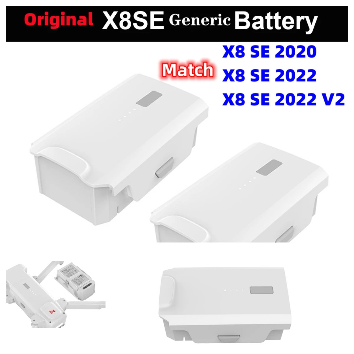 

Original X8SE 2022 V2 Drone Battery 100% New X8 SE 2020 11.4V 4500mAh Battery X8SE RC Quadcopter Propellers Accessories