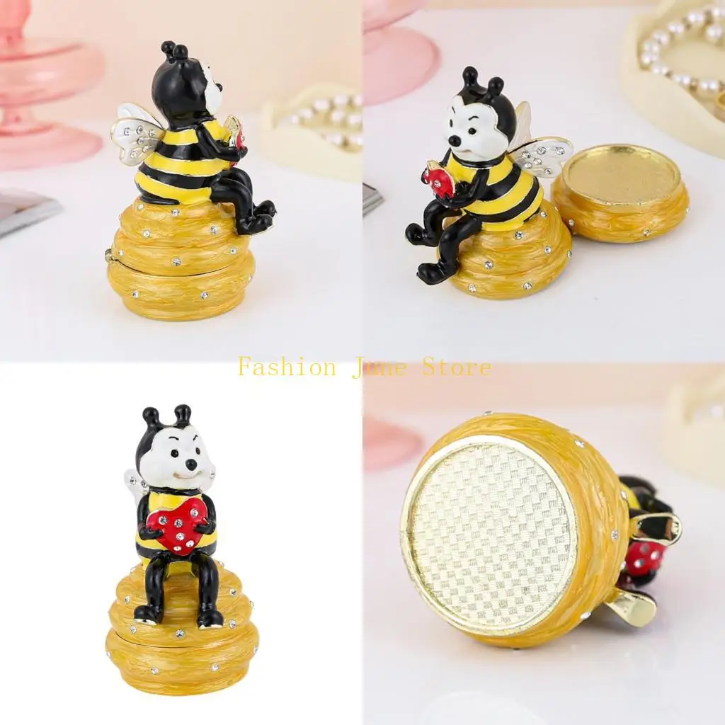 N5KA Animal Themed Jewelry Organiser Storage Box For Necklaces Rings And Earrings