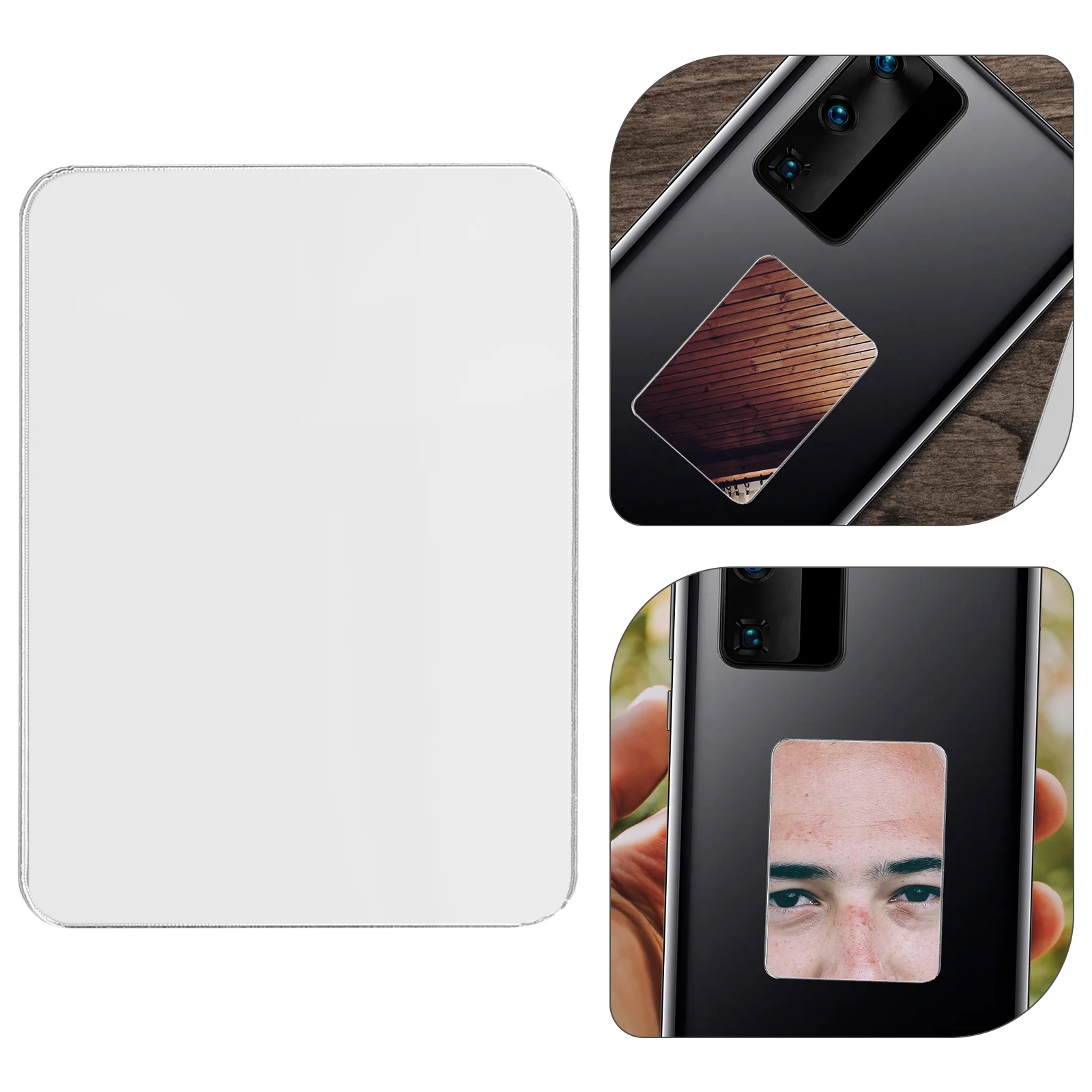 Adhesive Mirror Decal Mobile Phone Lens Sticker Portable Case Cell Acrylic Small Mirrors