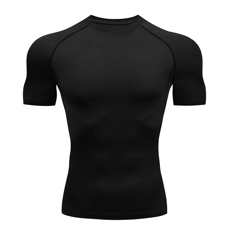Männer Lauf Kompression T-shirt Kurzarm Sport Tees Gym Fitness Sweatshirt Männlichen Jogging Trainingsanzug Homme Athletisch Shirt Tops