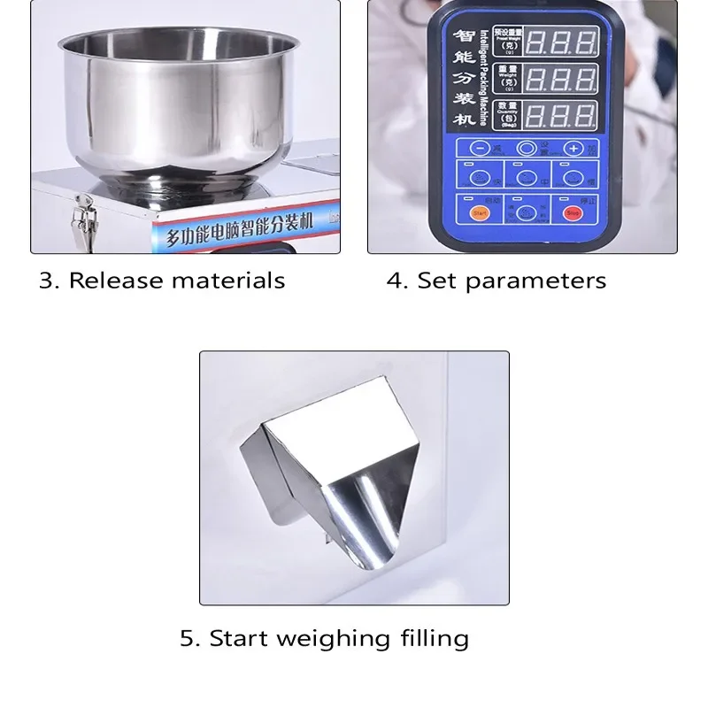 صغيرة رخيصة متعددة الوظائف المكسرات السكر الأرز آلة ختم وتعبئة نظام ذكي أوتوماتيكي بالكامل