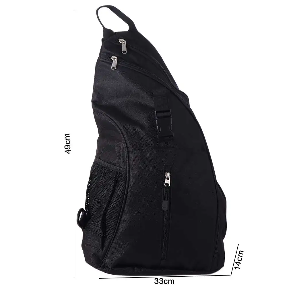 Large Capacity Tennis Racket Carrying Bag Zipper Closure Adjustable Strap Racquet Shoulder Bag Professional Waterproof