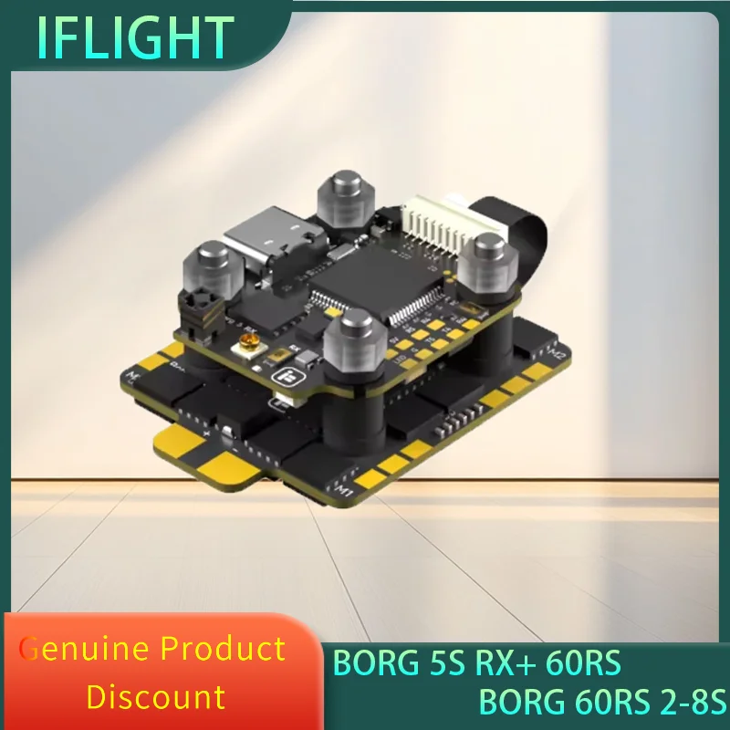 

iFlight Borg 5S RX Stack with Borg 5S RX FC Flight Controller / Borg 60RS ESC for FPV Racing Parts
