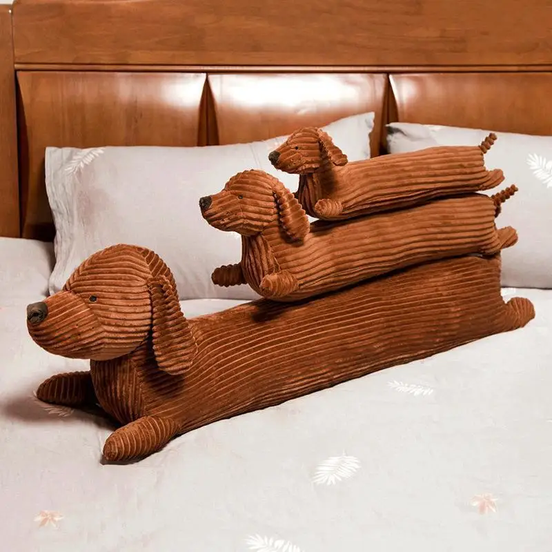 Soft Long Dog Pillow Cute Sleeping Pillow Girl Bed Side Sleeping Leg Pillow Support Cushion Comfortable Animal Pillow Home Decor