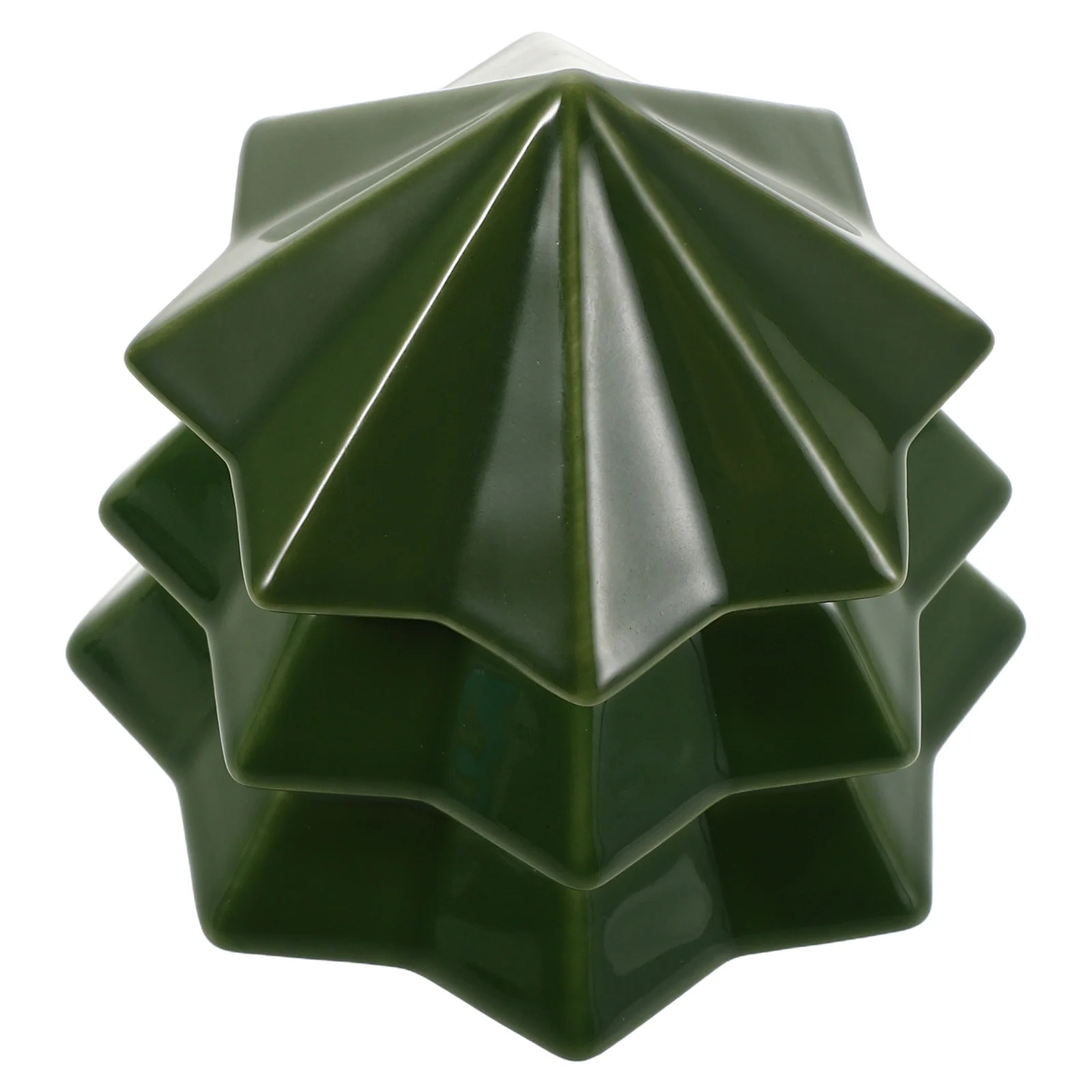 

Mini Ceramic Christmas Tree Shaped Jar Airtight Lid Tea Storage Canister Decorative Holiday Holder Xmas Kitchen Canister