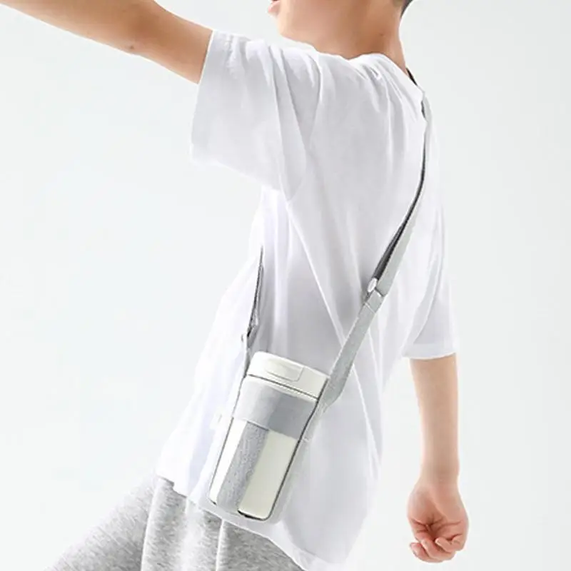 Water Bottle Carrier Holder Adjustable Shoulder Strap Secure Cup Holder Anti-Fall Bottle Holder All-Around Protection Heat