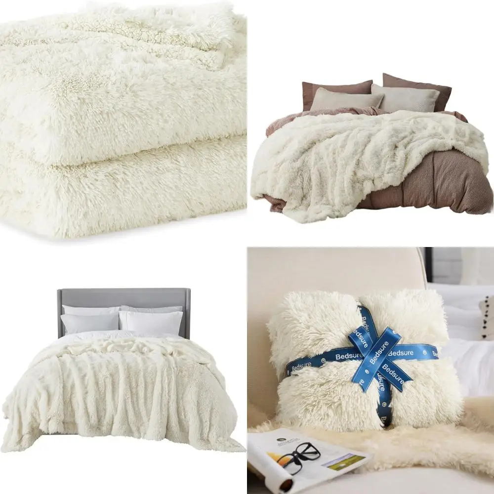 

Плюшевое кремовое флисовое одеяло из шерпа King Size, мягкое и теплое нечеткие постельное белье, 108x90