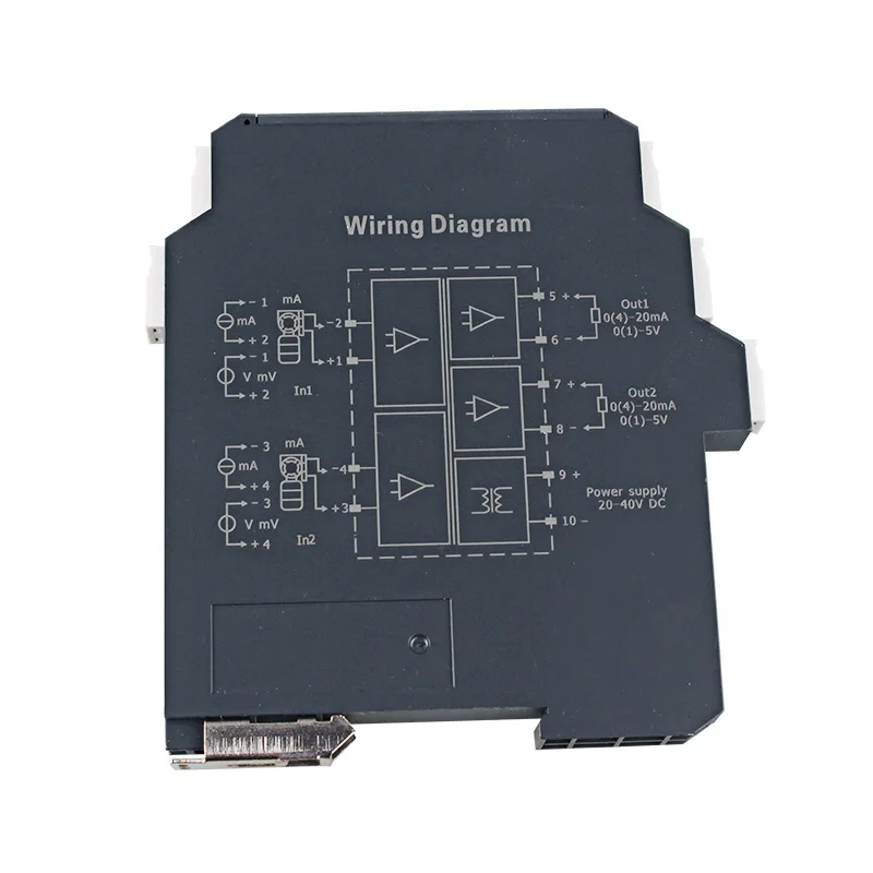 Signal Isolator Passive Gate 4-20mA Module One in and Two Out Voltage Current Conversion 0-10V/5V