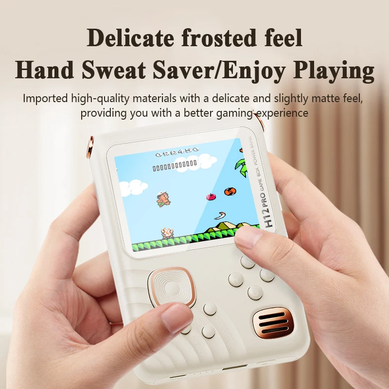 H12 Charging Treasure Game Machine 3.5 Inch Ips Screen Handheld New 1000-in-one Handheld Game Machine 6000ma/1000ma Fc Doubles