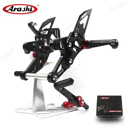Arashi S1000RR / HP4 CNC Adjustable Footrests Foot Pegs Rider Rearset Footrest Foot Rest For BMW S 1000 RR 2015 2016 2017 2018