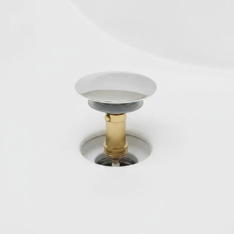 NEW 66mm Sink PopUp Drain Brass Core Stopper Stainless Steel Cover For Bathroom Basin Outlet Replacement Accessory